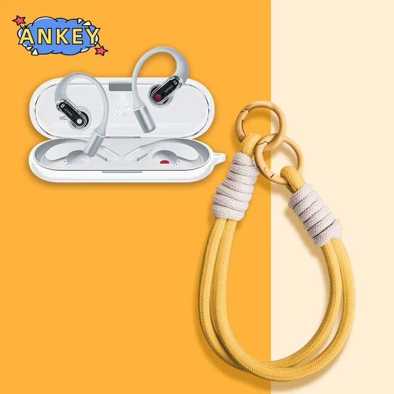 for Nothing Ear Open Case Protective Nylon Lanyard Soft Cover Shells Anti Dust Sleeve Hand Rope Strap Accessories