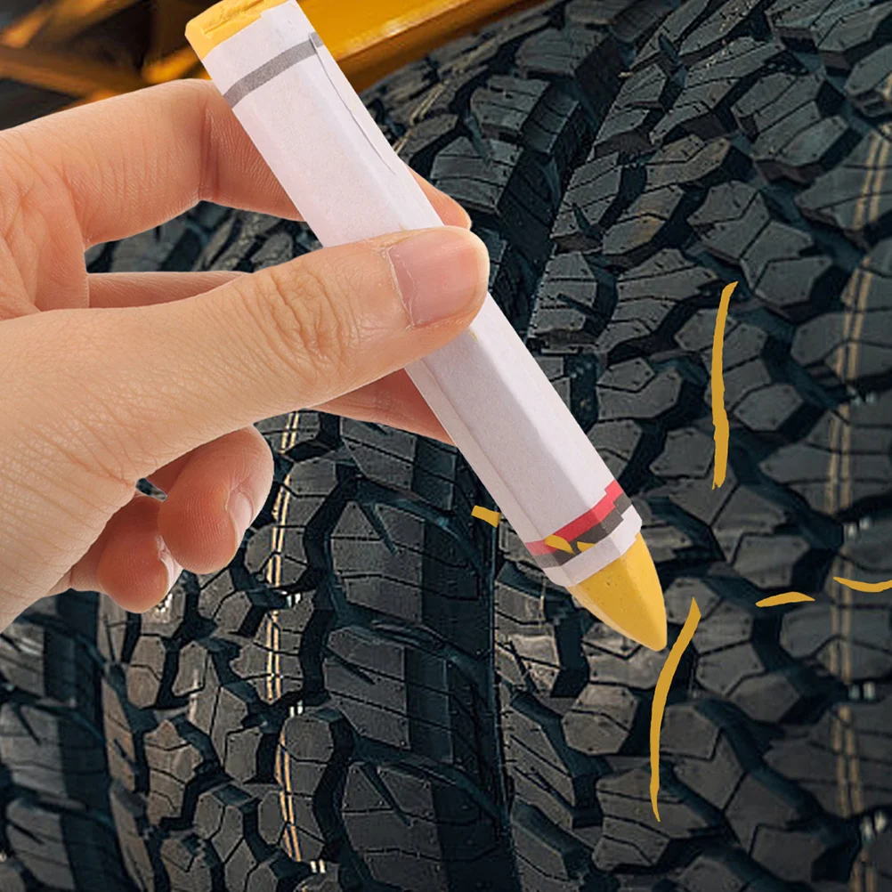 

4Pcs Wax Marking Pen for Tires Easy to Use Tire Repair Locator Strong Adhesion Suitable for Various Vehicle Types