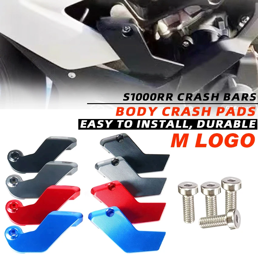 

For BMW S1000RR 2019 2020 2021 2022 Motorcycle CNC Engine Crash Pad Engine Cover Frame Slider Protector pro taper