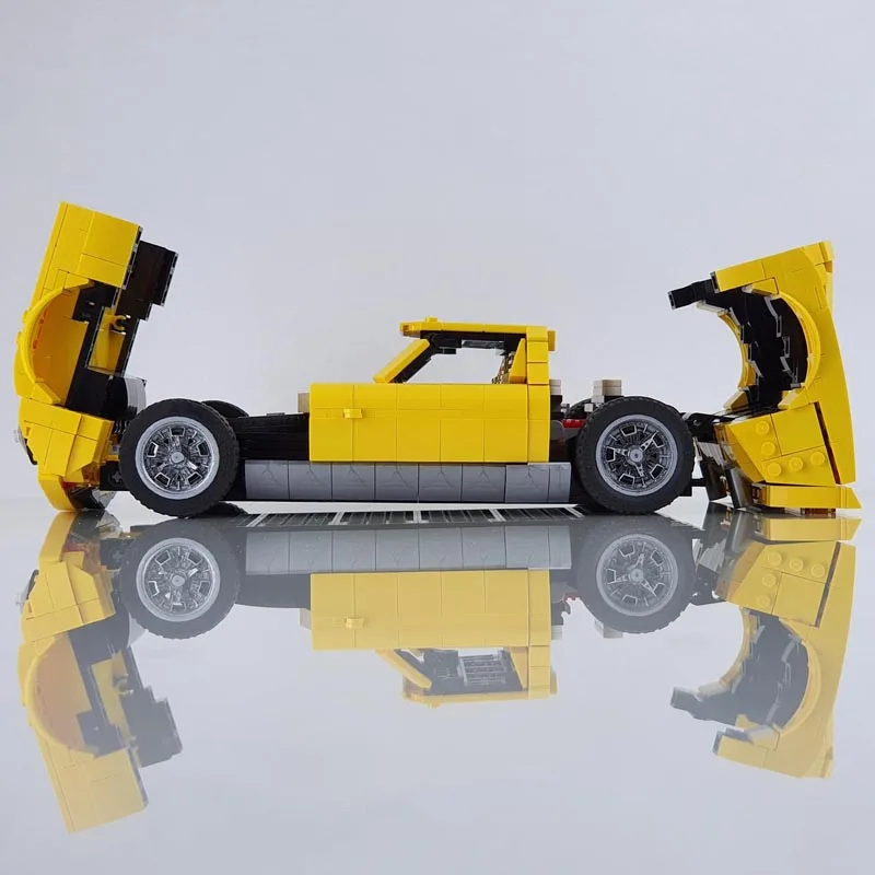 New MOC-132131 1177PCS Miura P400 SV Supercar Racing Car Vehicle Sport Model Building Blocks Kid Educational Toy Birthdays Gift