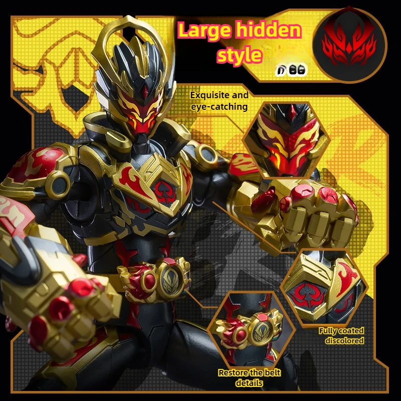 AULDEY, seria Diamond Armor Hero, model 4 - Figurka Wukong z możliwością pozycjonowania, z bronią i 8 ruchomymi stawami - Popularny kolekcjonerski gadżet anime w formie blind box