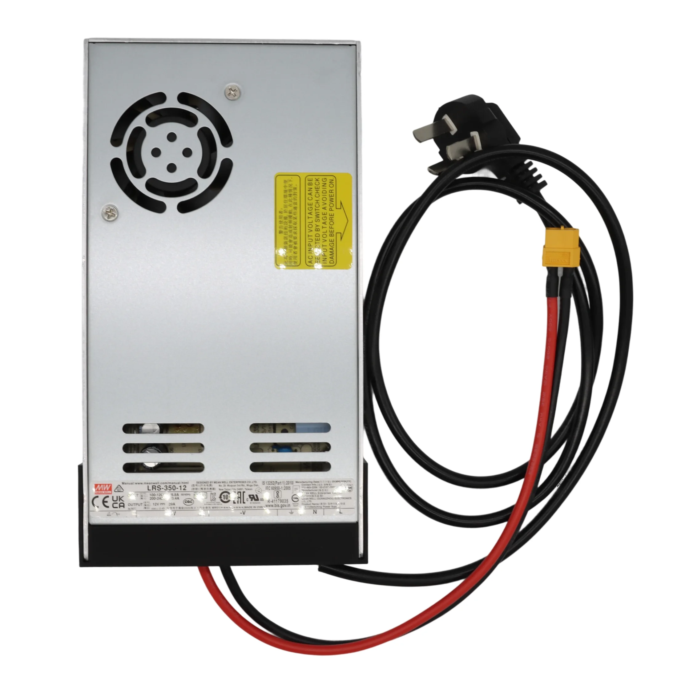 

12V 29A DC Power Supply with XT60 Connector 348W suitable for NerdOCTaxe, NerdOCTaxe Rev3.1, NerdOCTaxe Rev3.1 Hydro Solo Mine