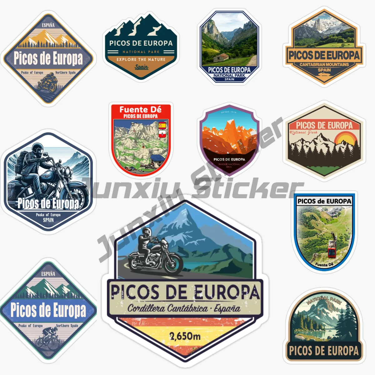 PICOS DE EUROPA las montanhas de piedra caliza en el norte de España pegatina DE coche vinilo impermeable autoadhesivo