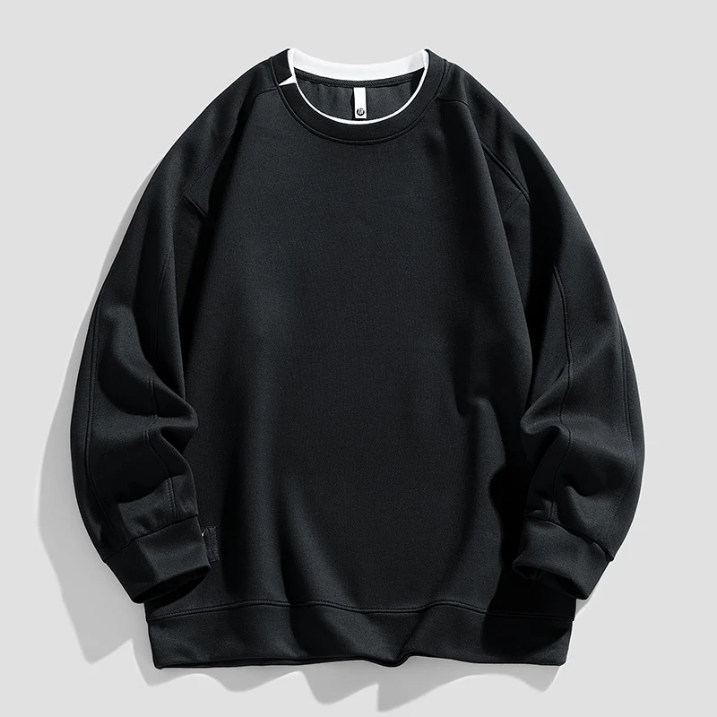 

BROWON 2025 Spring Autumn Casual Sweatshirts Men O-Neck Solid Men's Hooded Sweatshirt Fashion New in Hoodies Sweatshirts Mens