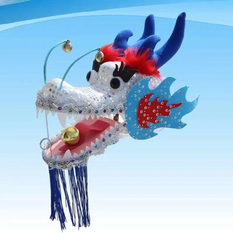 5 Colors Plastic Chinese Dragon Dance Head Accessories Festival Props (400 Gram)