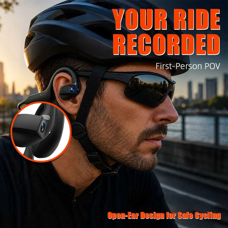 Outdoor Riding Home Office Smart Bluetooth Headset Equipped with AI Translation Function Outdoor Use Waterproof