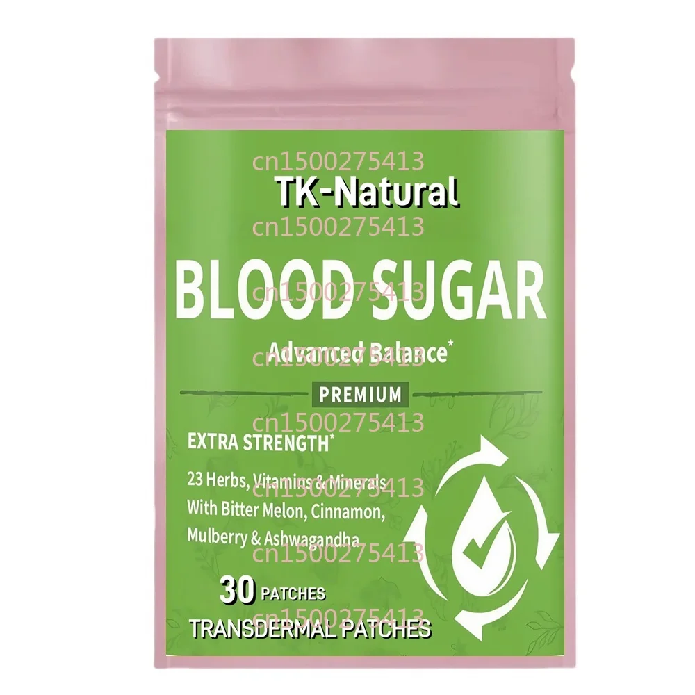 

30 Patches Blood Sugar Transdermal Patches with Bitter Melon, Alpha Lipoic Acid, Cayenne Pepper for Enhanced Immune Health