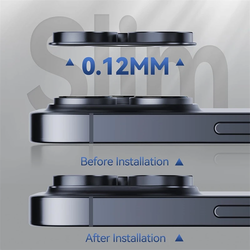2PCS Metal Camera Lens Glass Protector for IPhone 15 14 13 Pro Max Plus 12 Mini 15Pro Tempered Glass Lens Back Cover Accessories