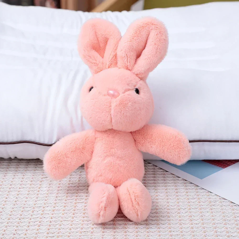 Conejo de peluche bonito de 25cm, muñeco de conejito de peluche suave, juguete para dormir para niñas y niños, regalos de cumpleaños de animales de peluche