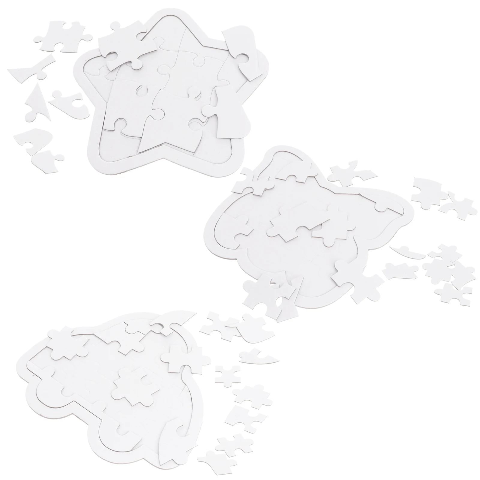 6 stücke Färbung Puzzle Blank Papier Graffiti DIY Zeichnung Cartoon Bord Kind Kreative Spiel Kleinkind Sicher Abgerundete Kanten für Jungen