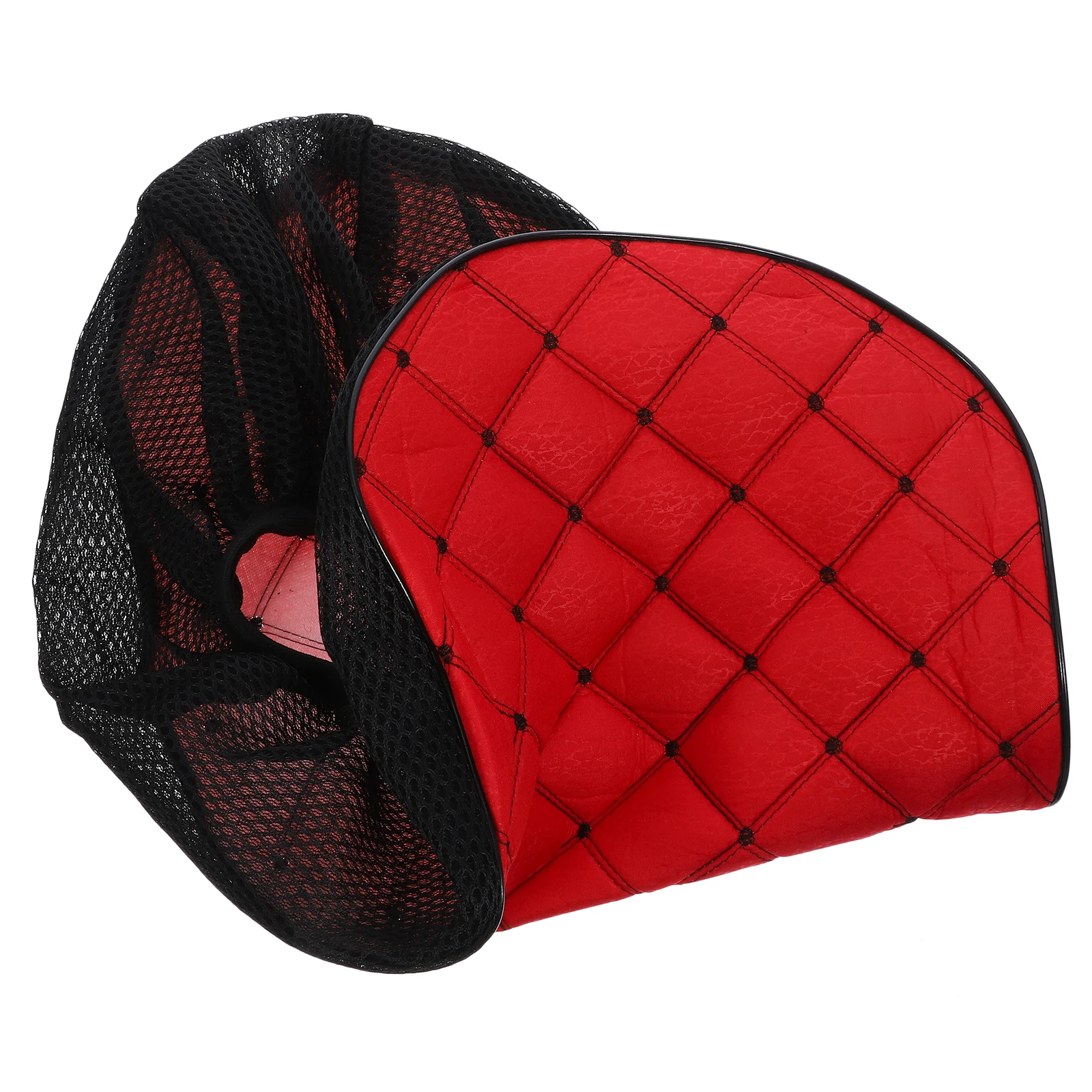 

Cushion Cover Motorcycle Seat Protective Scooter All Seasons Linen Mesh Large Purple Checker Anti Slip Shock Absorption