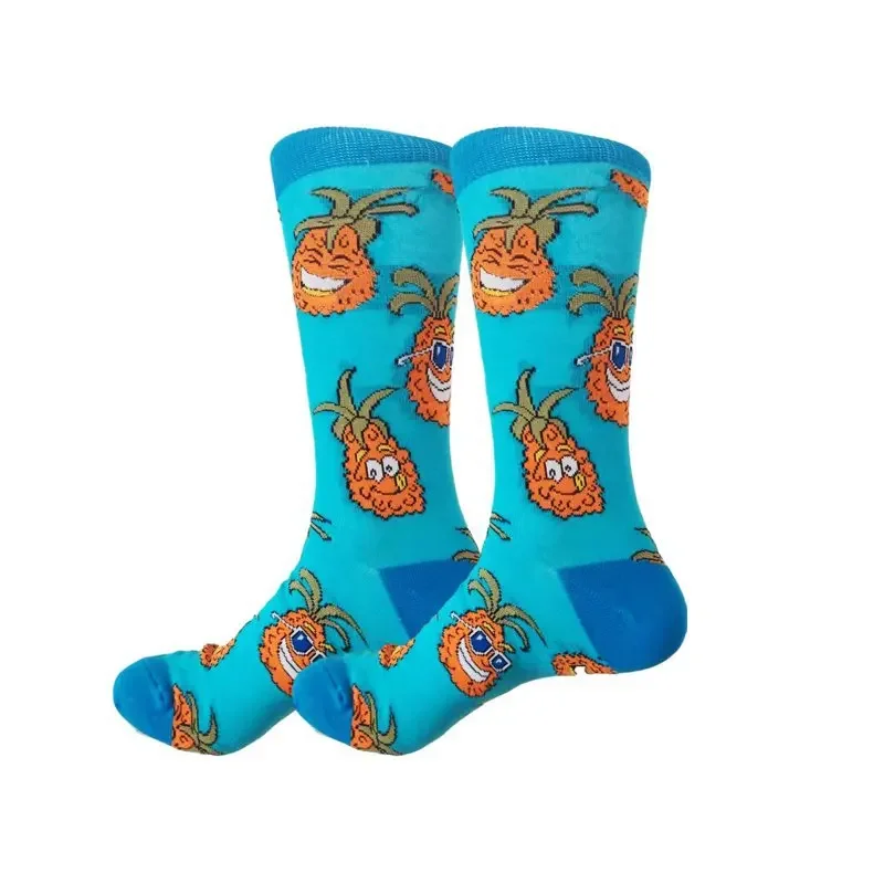 2027 Nuevos Calcetines de Invierno para Hombre de Algodón Peinado, Estilo Harajuku, Divertidos, Retro, con Personalidad, Calcetines Artísticos Van para Regalo de Boda o Navidad