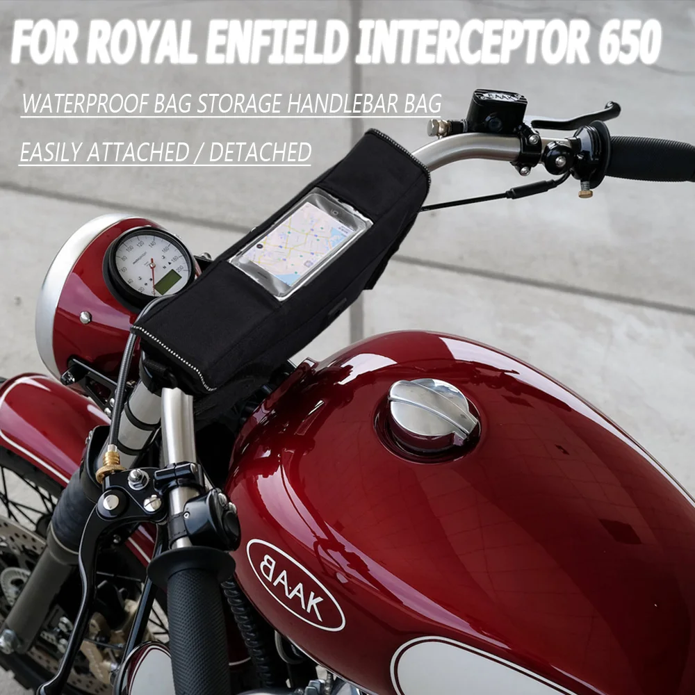 

For Interceptor 650 Continental GT650 Classic 350 Motorcycle Waterproof And Dustproof Storage Handlebar bag