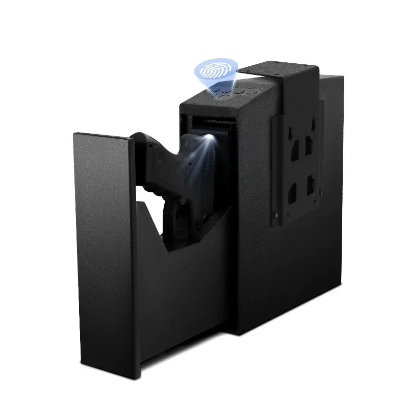 Automatic pull-and-hang gun case Household biometric fingerprint pistol Hidden safe Automatic opening Steel storage safe