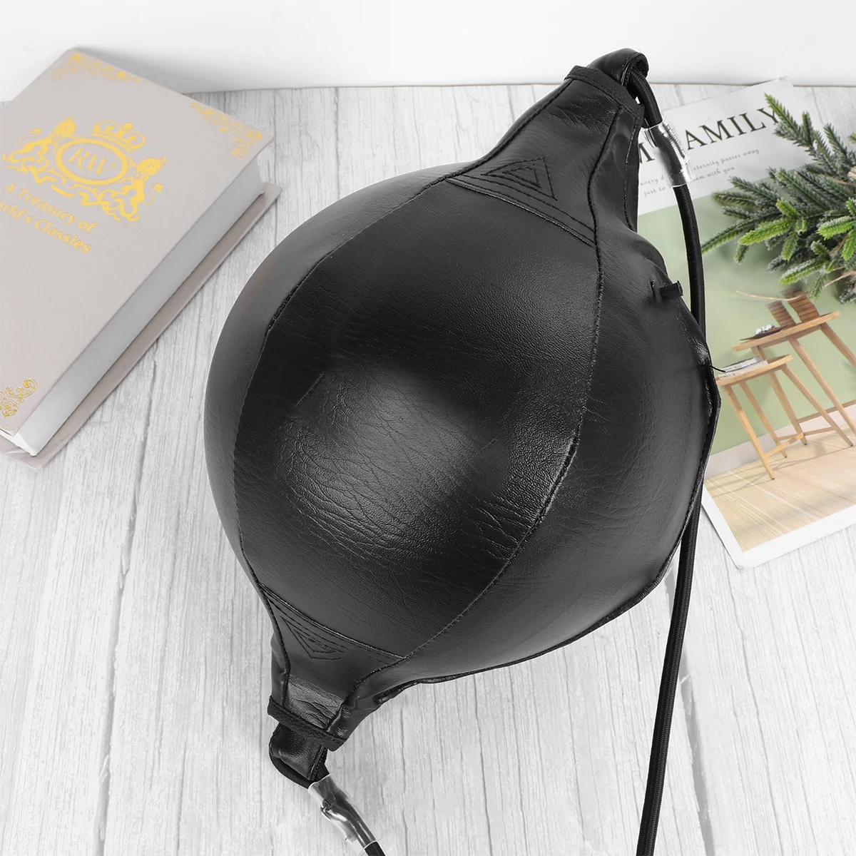 

1pc Boxing Speed Ball Punching Bag Reinforced Seams PU Home Gym Equipment Pear Shape Reflex Training Martial Fight