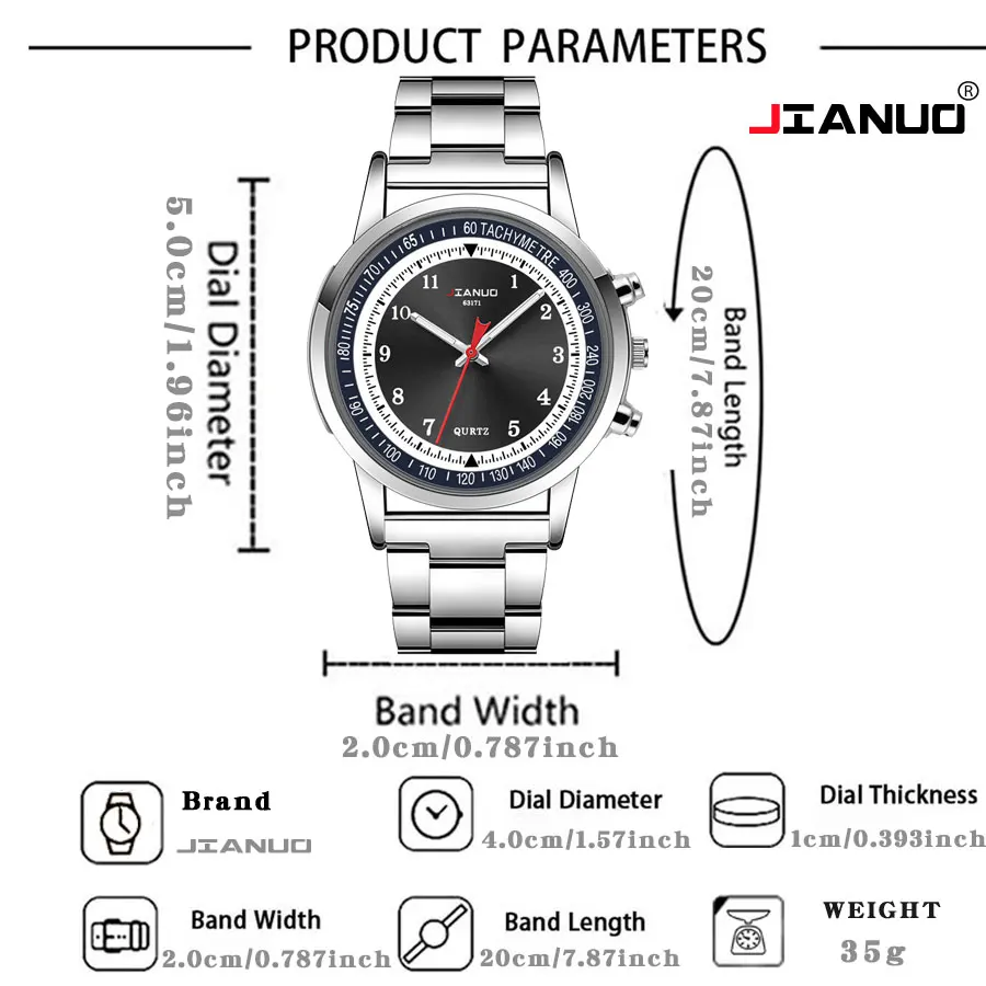 Korean fashion men\'s steel strap watch with iridescent blue light digital minimalist stainless steel strap quartz watch for men