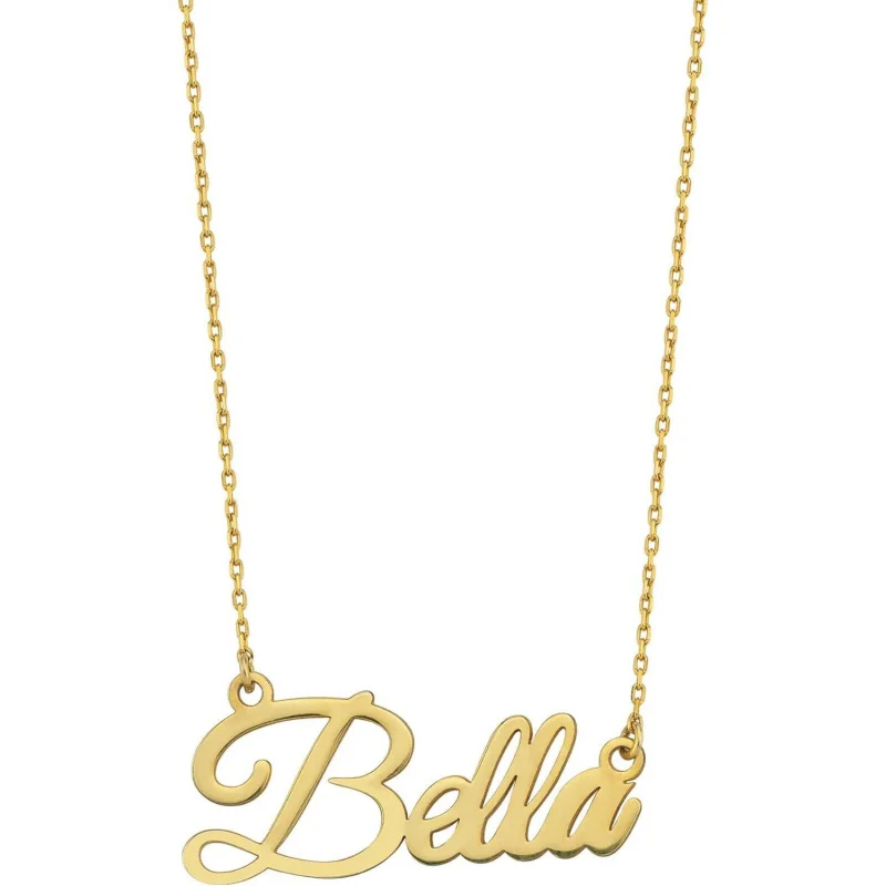 

Custom Name Necklace for Women, Personalized Nameplate Pendant, 14K Gold Plated 925 Sterling Silver Dainty Jewelry Gift for Mom