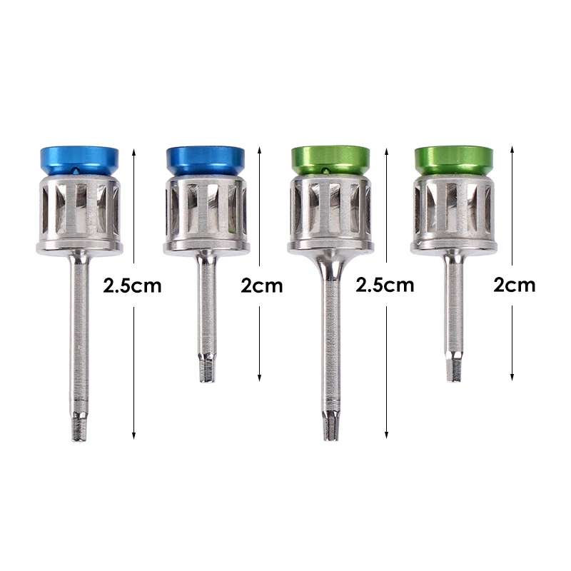 Chaves De Torque De Implante Dentário De Aço Inoxidável, Parafusos Protéticos Coloridos Drivers, Ferramenta De Restauração De Odontologia