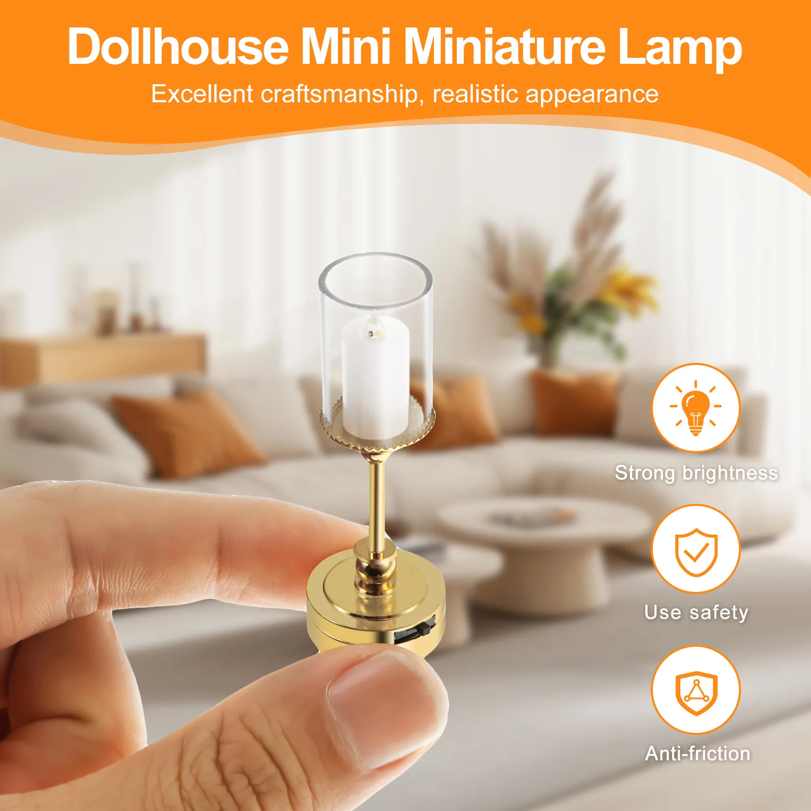 1:12 maison de poupée Miniature lumière LED Simulation éclairage meubles modèle à piles lampe Miniature maison de poupée accessoires