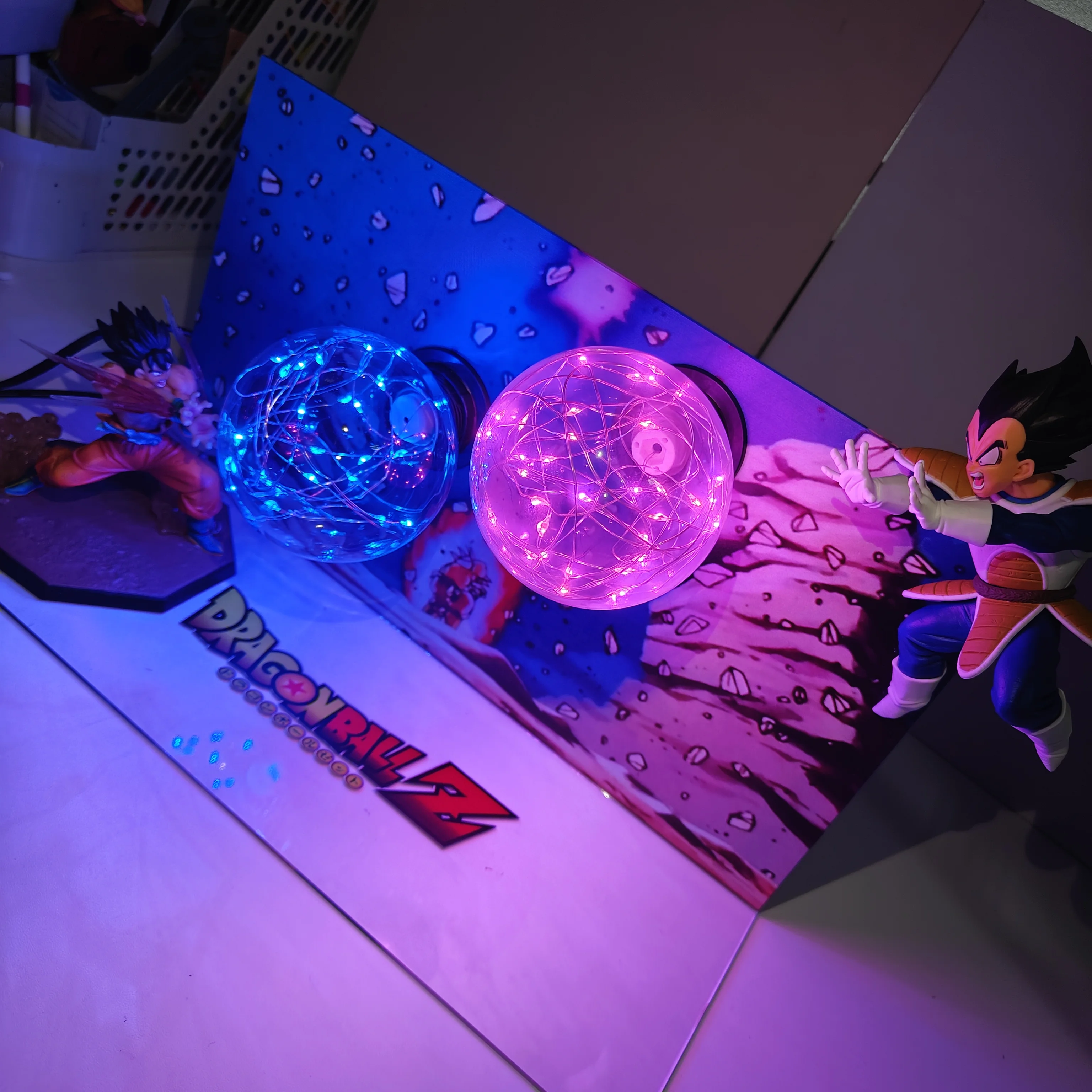 Dragon Ball Anime Son Goku Vegeta Kamehameha DIY Model Figurine Dragon Ball Anime Lamp Action Figures Collection Toys For Gift view 3
