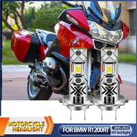 1/2Pcs 12V Motorcycle 60W White 12000lm H7 LED Headlight Bulbs 6000k CANbus For BMW R1200RT 2005-2013 Accessories