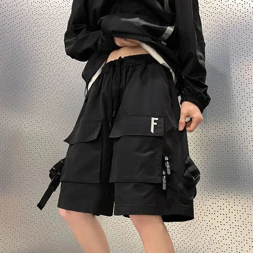 

Шорты мужские с множеством карманов, рабочая одежда с пряжкой, уличная одежда, повседневные Молодежные трендовые Универсальные функциональные, летняя одежда