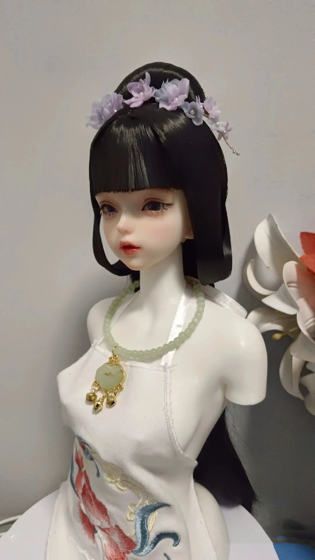 1/4 1/3 BJD Doll Wigs Ancient Costume Hanfu Vintage Princess Long Hair Fairy Wig For MSD SD13 Girl SSDF Uncle Accessories A1700