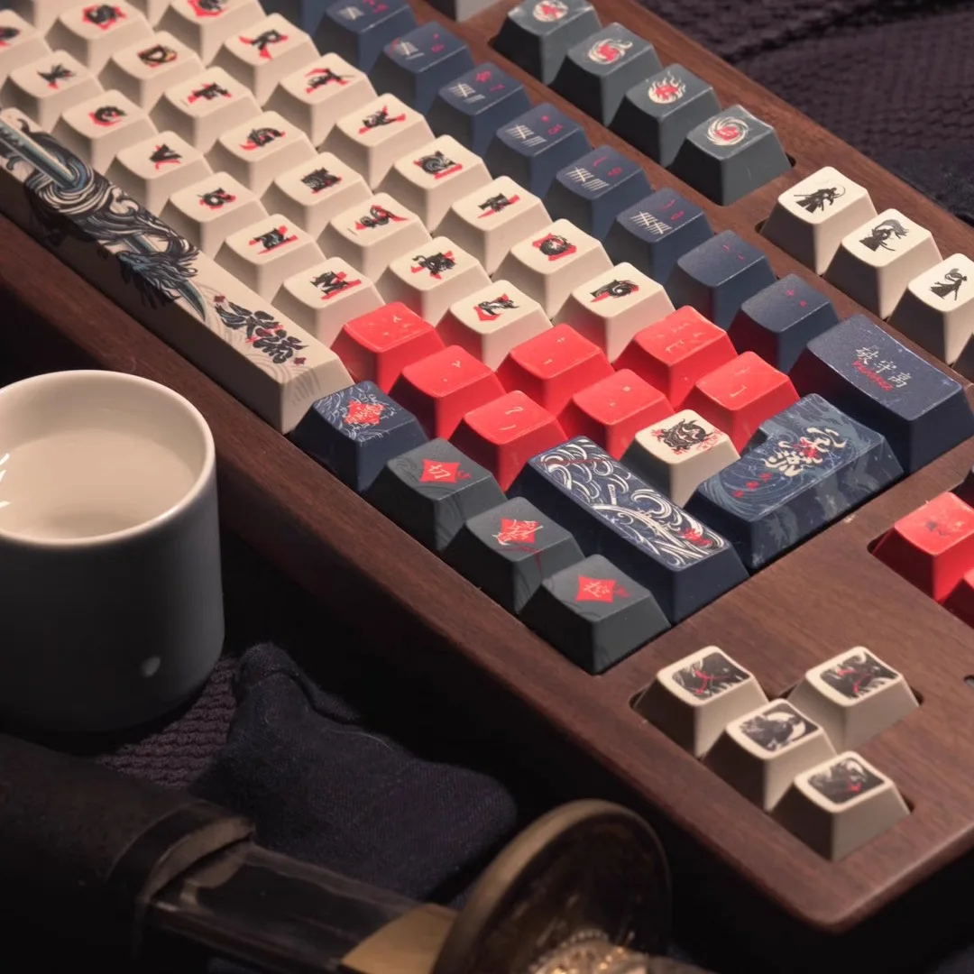 أغطية مفاتيح فنون الدفاع عن النفس، أغطية مفاتيح على الطراز الصيني، ارتفاع أصلي PBT التسامي