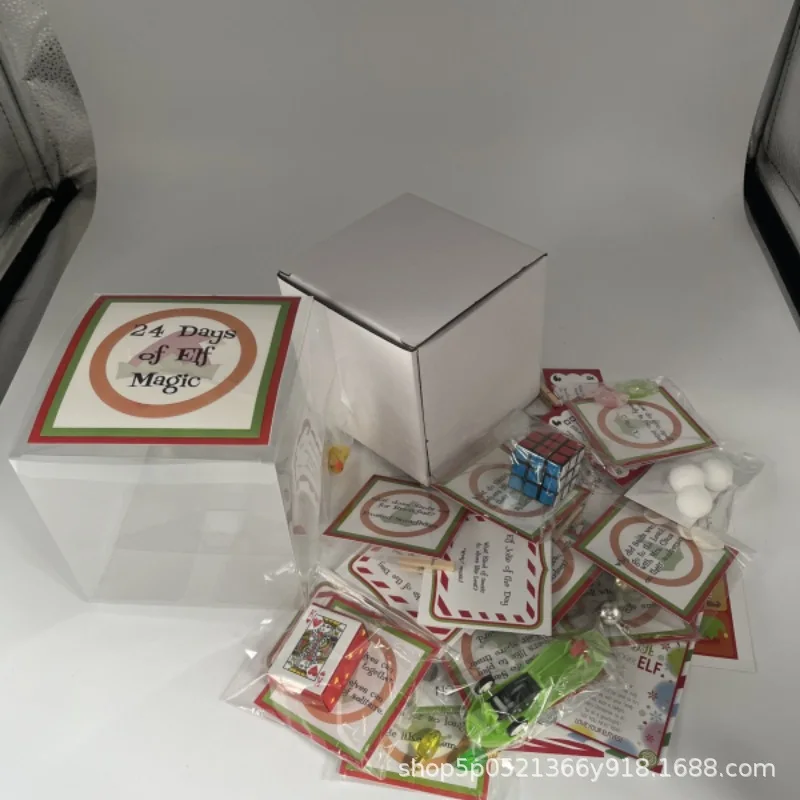 قزم ماجيك كيت 24/30 يومًا من عيد الميلاد مضحك البلاستيك عيد الميلاد العد التنازلي مجموعة أفضل قزم المزح قزم عدة 24/30 يومًا للحفلات