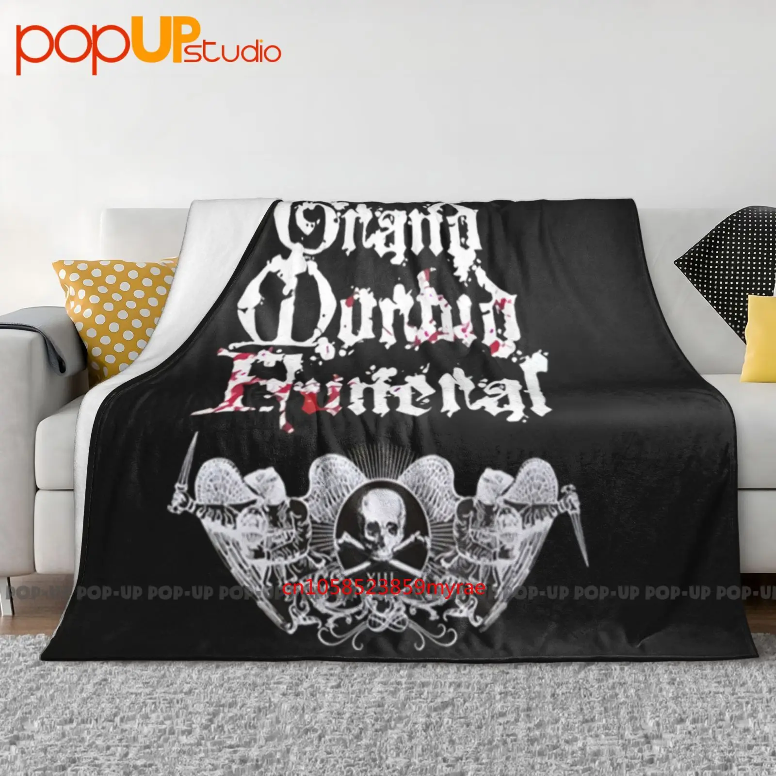 Banho de sangue - Grand Morbid Funeral Ss Entombed Dismoembro Katatonia Cobertor Ultra Macio Colcha Capa de Sofá de Inverno Capas de Cama