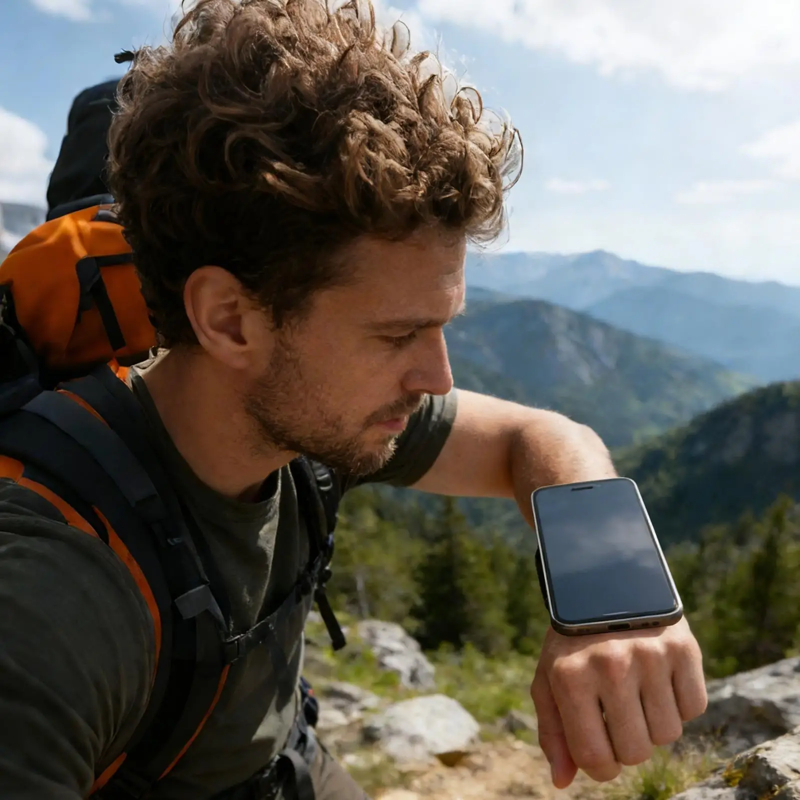 

Ремешок на запястье для телефона, магнитный браслет для смартфона, держатель для телефона для бега, велоспорта, пешего туризма, тренировок, прогулок