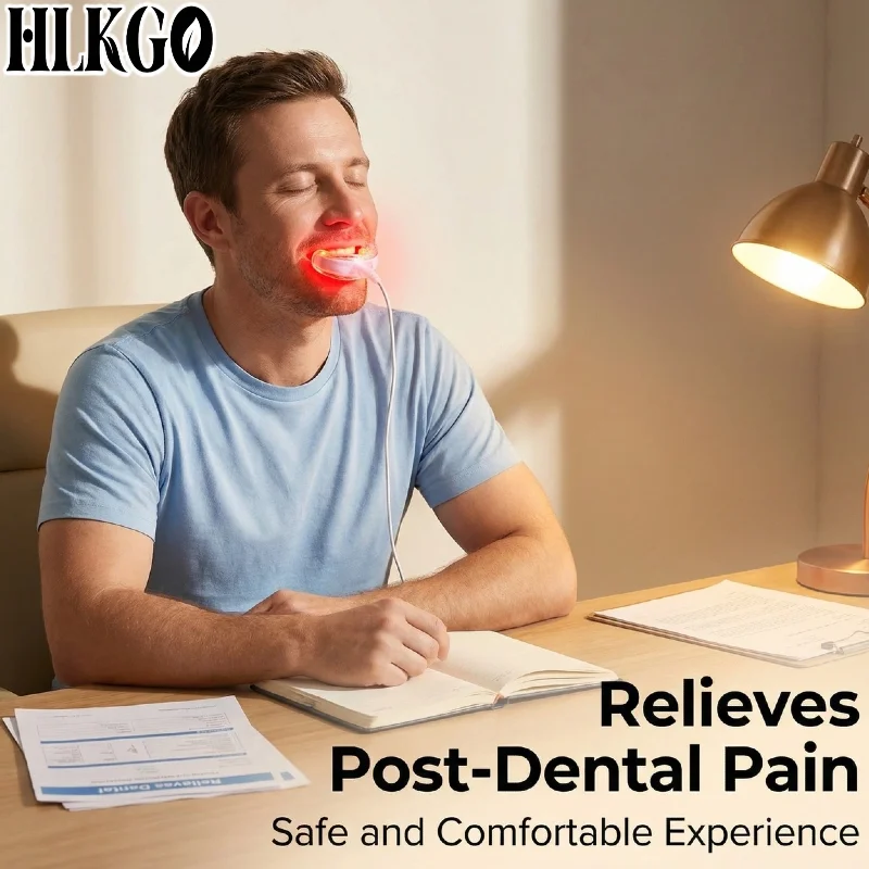 Oral Red Light Therapy Wand, Portable Periodontal Treatment for Gingivitis Healing & Pain Relief After Dental Cleaning Home