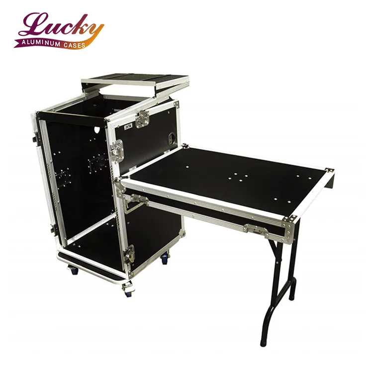 Flight Case Portatile Personalizzato 10*18U con Ruote per Viaggi