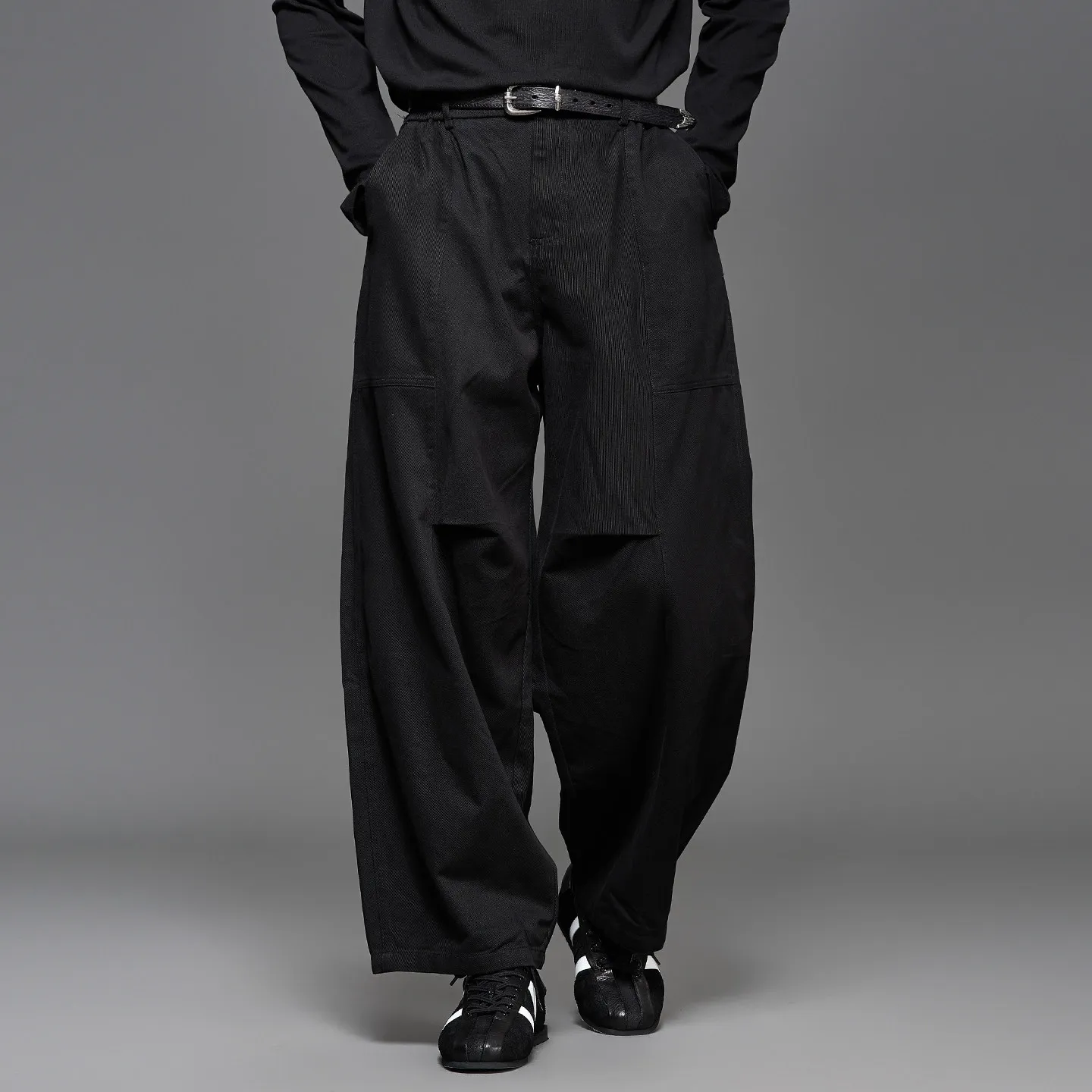 High Quality Autumn Winter Japanese Retro Loose Cut Accent Black Coffee Color Pants Boys All-Matching Casual Pants