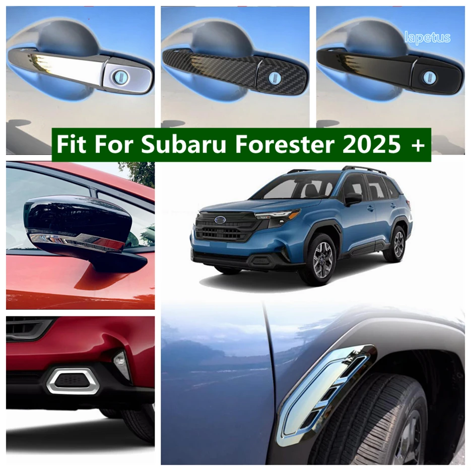 

Front Bumper Fog Lights Lamps / Side Body Fender / Door Handle / Rearview Mirror Strip Cover Trim Fit For Subaru Forester 2025
