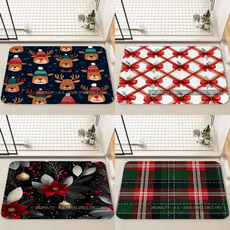 

Cute Reindeer Pattern Mat Living Room Decoration Home Sofa Non-Slip Carpet Study Bedroom Tatami Children'S Soft Floor Mat