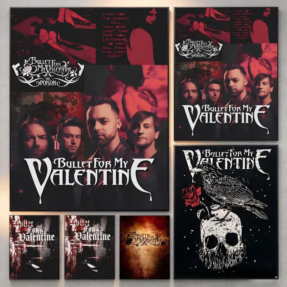 Band Metal Bullet For My Valentine Poster Current Style Home Wall Art & Sleek Living Space Accents