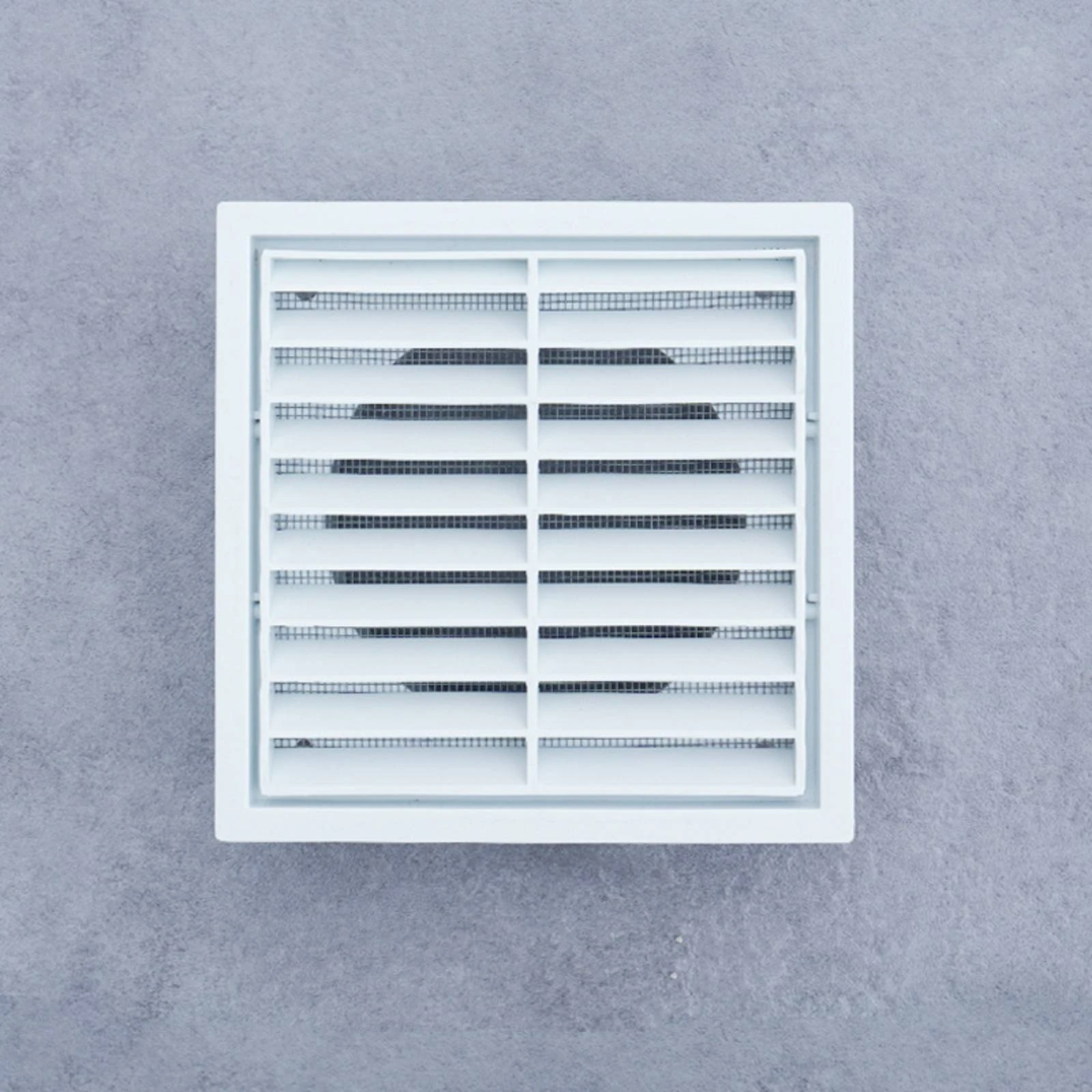 Ventilation Grille with Mesh White Exhaust Vent Cover Louver Vent Cover Easy to Install Moisture-Proof for Kitchen