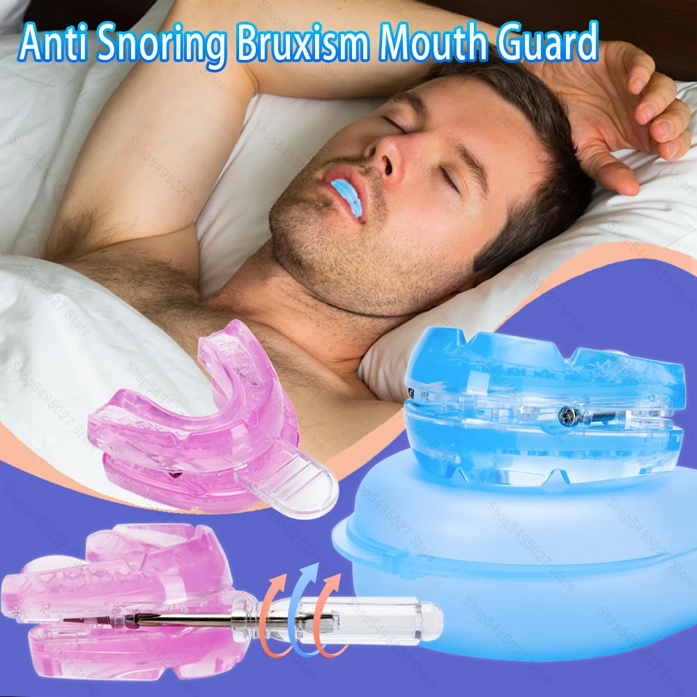 New Mouth Guard Anti-Snoring Teeth Bruxism Mouthguard Improves Sleep Teeth Bruxism Sleep and Apnea Snoring Device Stops Snoring