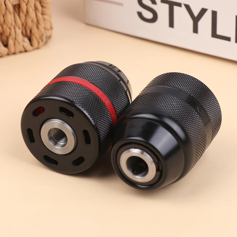 

1pc Keyless Metal Ratchet Drill Chuck Self-Locking Chuck 10mm 13mm Quick Change Conversion For Drill Bit Taps Socket Screwdriver