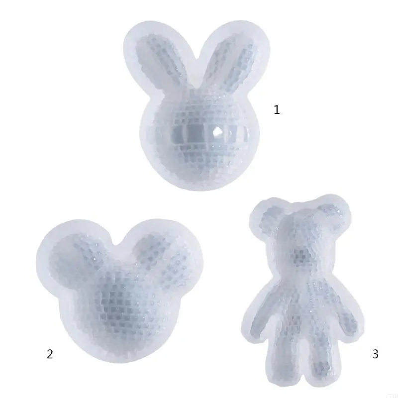 Diamond for Head Keychain Epoxy Resin Silicone Mold with Hole Pendant Mold