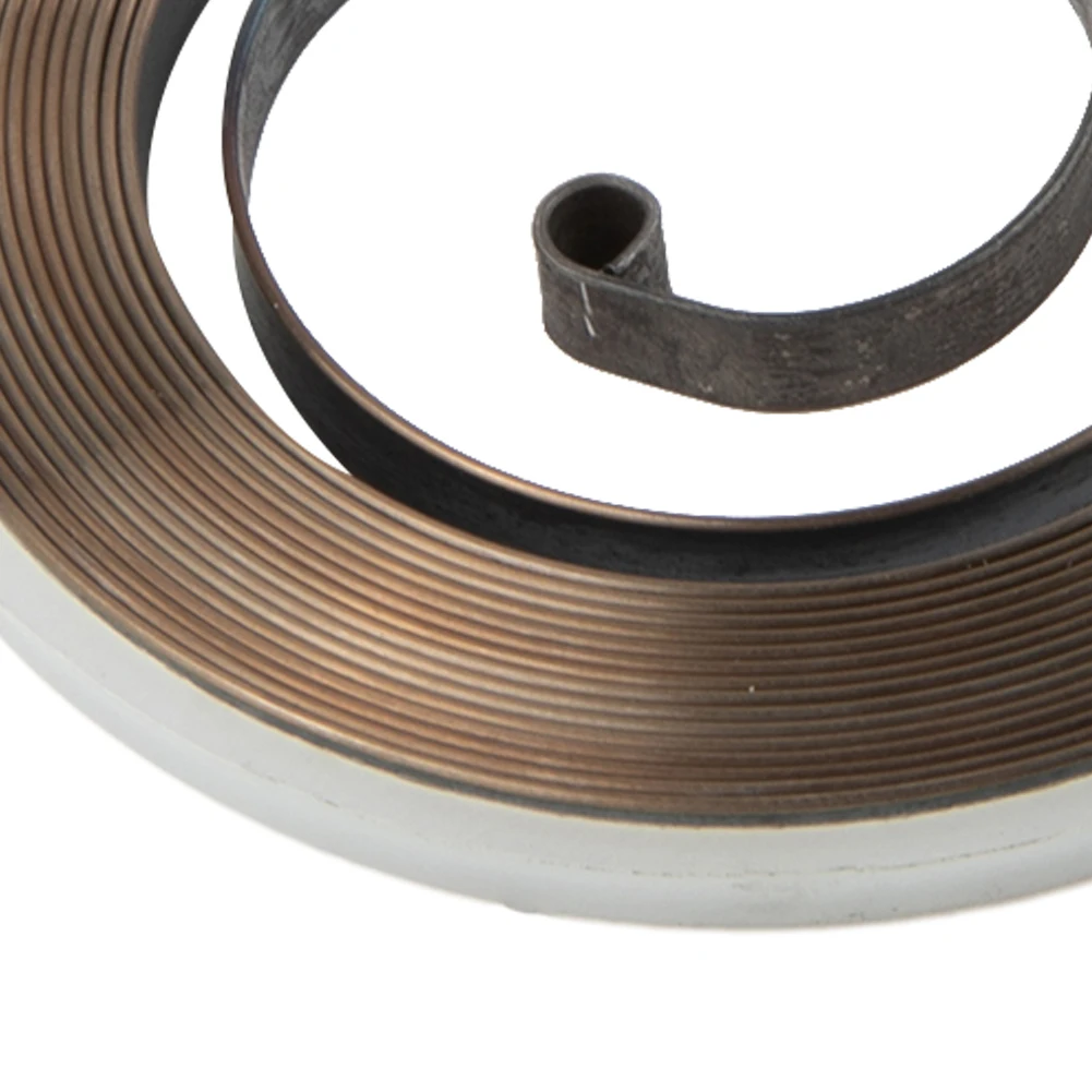 Small Type Chainsaw Rewind Starter Spring Metal Recoil Pull Starter Spring For 52/ 58 Chainsaw Log Saw Replacement Spring