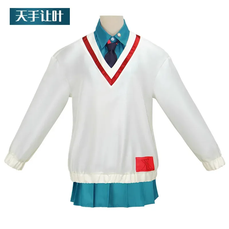

Anime Amate Yuzuriha Cosplay Fantasia Gundam Costume Women Girls School Uniform Skirt Sweatshirt Outfit Halloween Carnival Cos