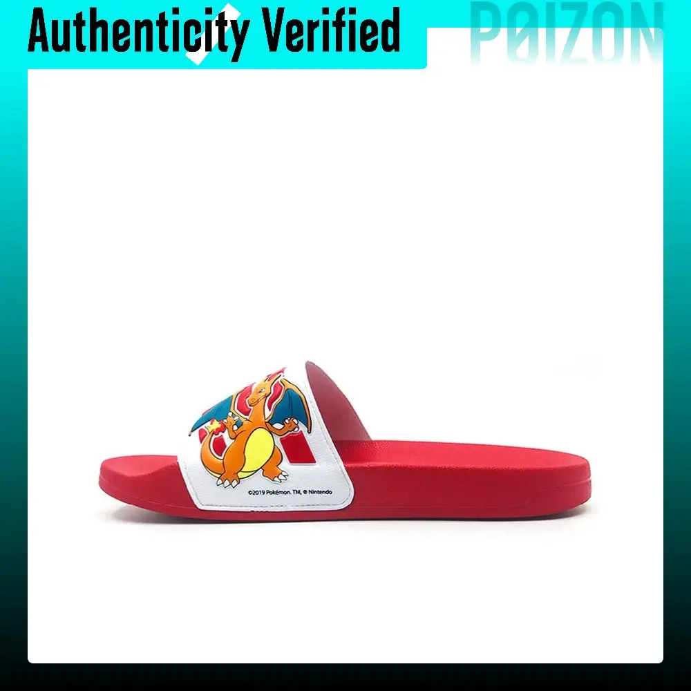 Pokemon x Adidas Neo Slip Resistant Slip Resistant Slide Slippers Unisex Red FW0073