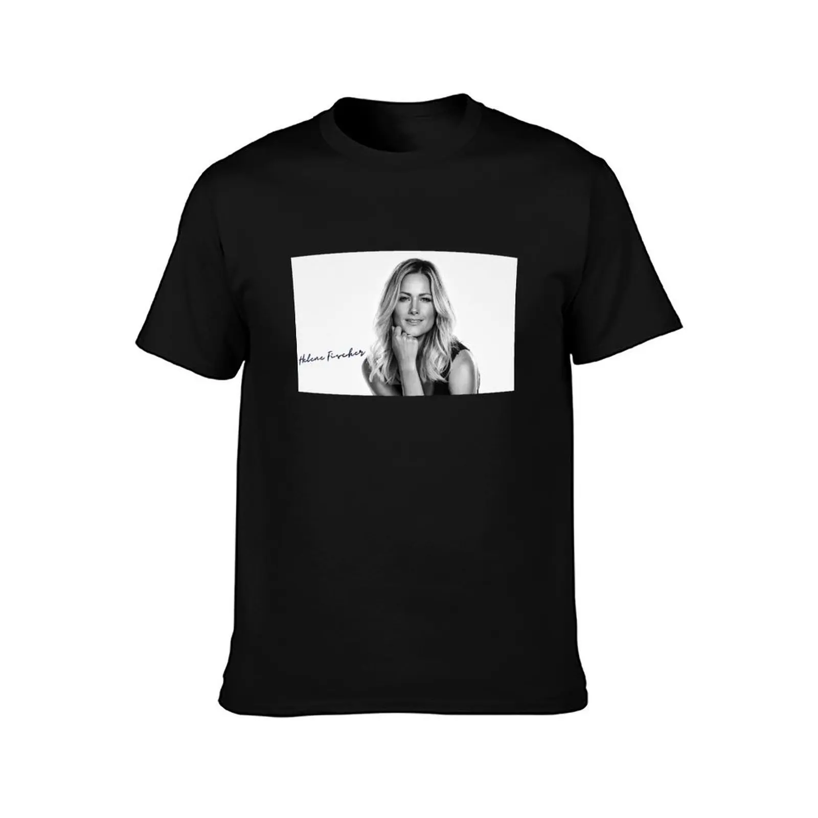 Helene Fischer T-Shirt plain plus sizes mens t shirts casual stylish