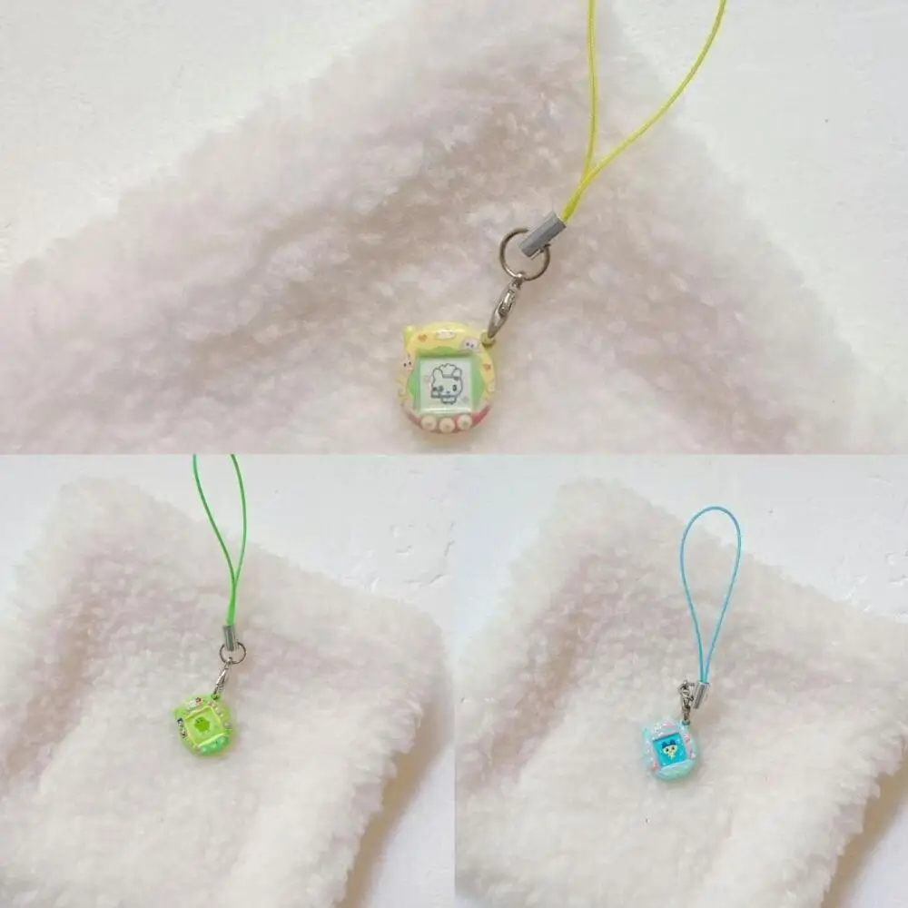 Tamagotchi Mametchi Lovelitchi Kuhcipatchi Mini Phone Lanyard Camera Zipper Hanging Ornaments Keychain Decoration Friend Gift