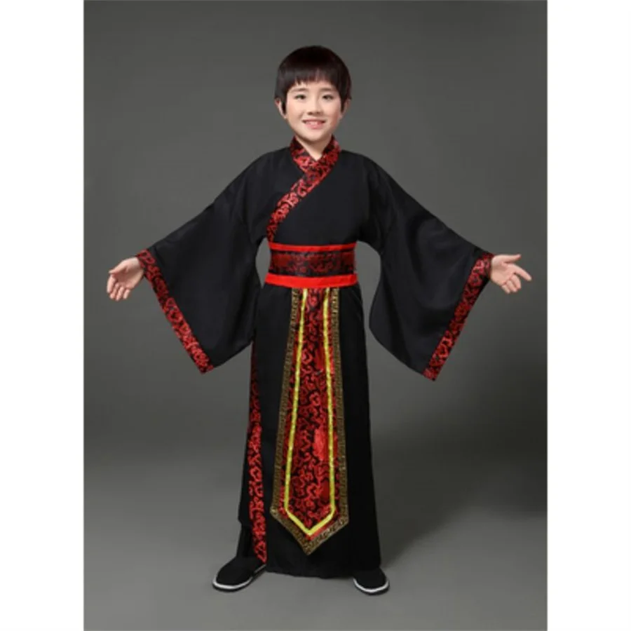 Boys traditional ancient chinese costume chinese traditional tang hanfu dress child clothing cosplay fairy dance kids children
