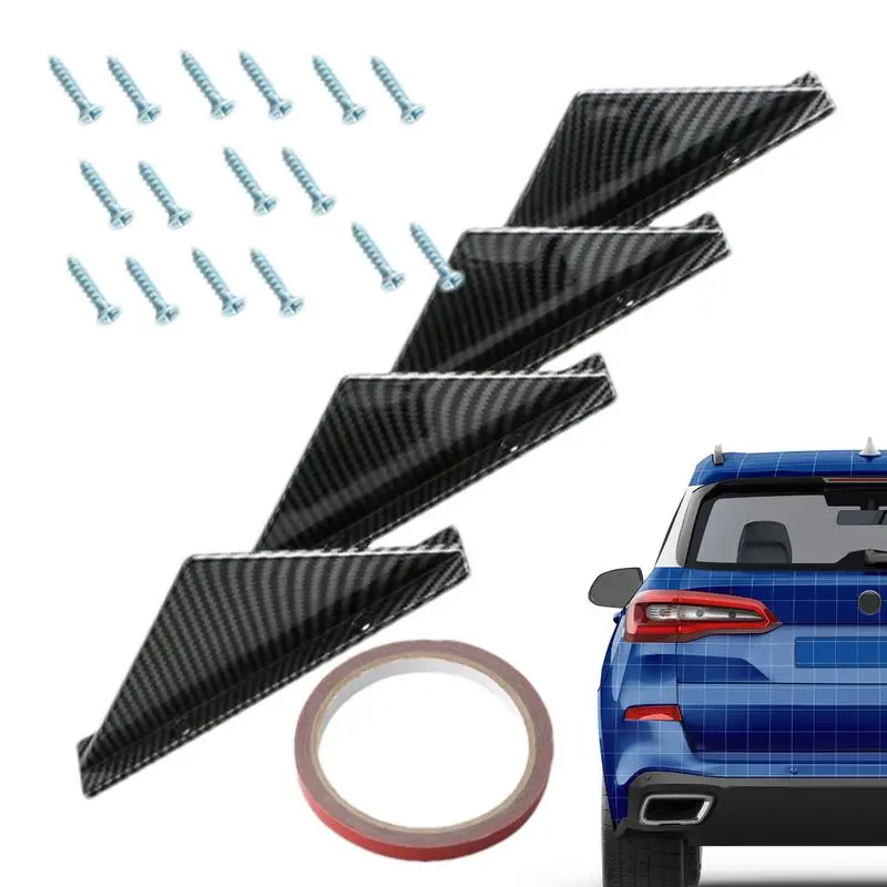 

Shark Fin Style Bumper Auto Decoration For Car Sleek Wing Spoilers Elegant Auto Decoration Anti-Crash Modification Spoiler For