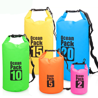PVC Waterproof Bag Outdoor Diving Compression Storage Waterproof Bag Dry Bag For Man Women Swimming Rafting Kayak 2L 5L 10L 20L