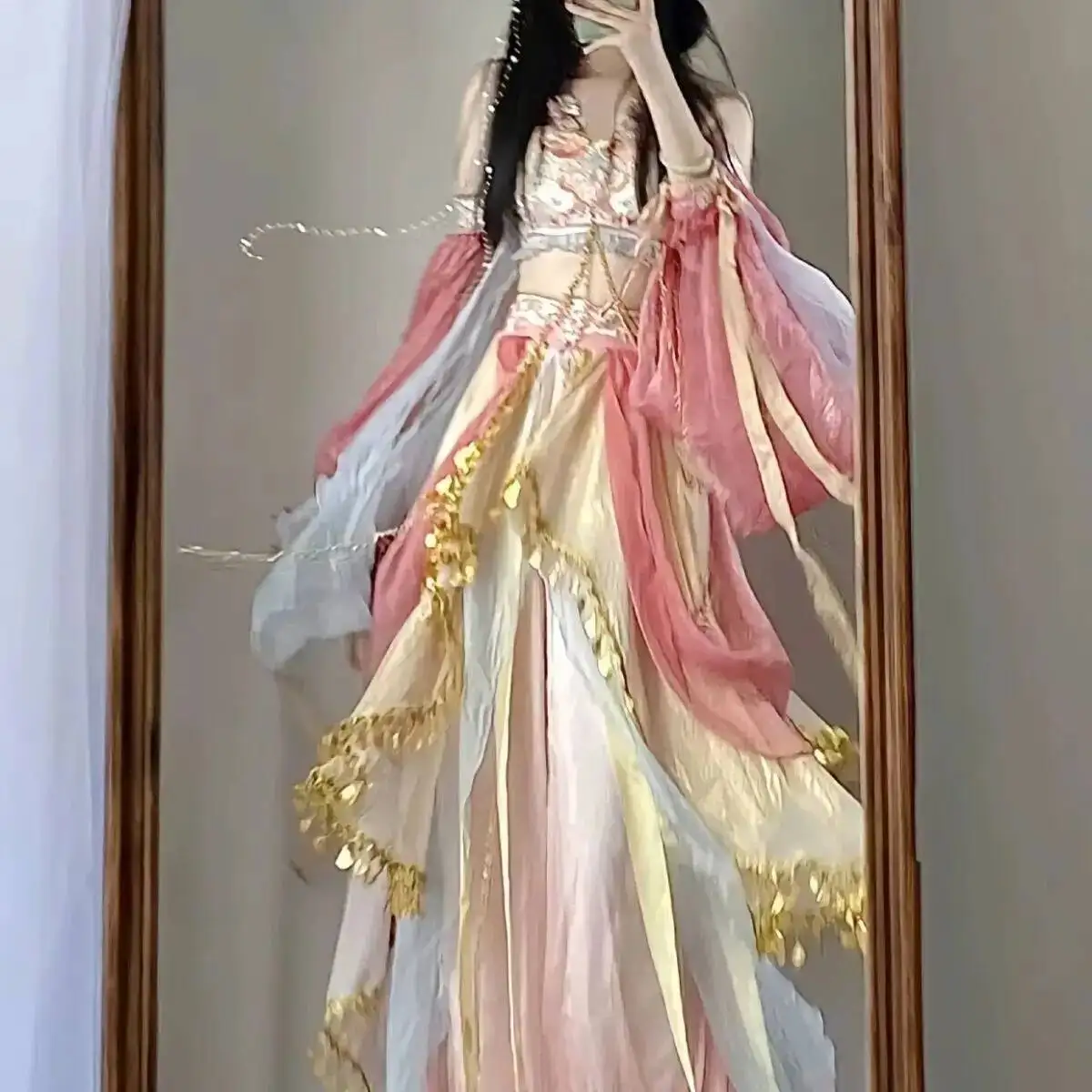 New Feitian Hanfu for Women Western Style Princess Improved Han Element Photo Travel Dress Exotic Style Dance Costume Halloween view 3